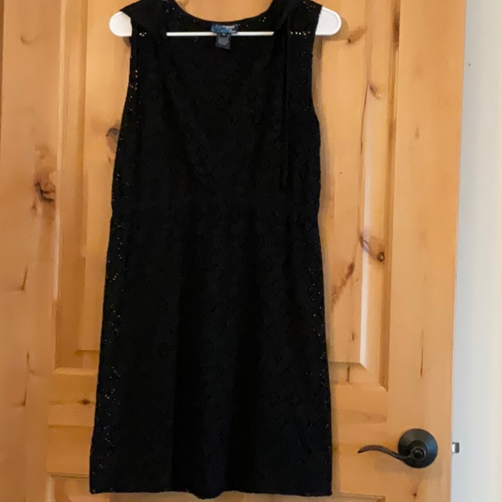 Black V-Neck Sheath Swim Coverup
